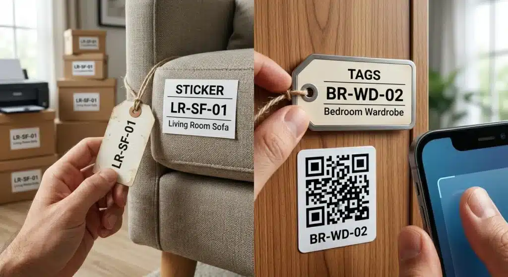 how to organize a furniture inventory before moving